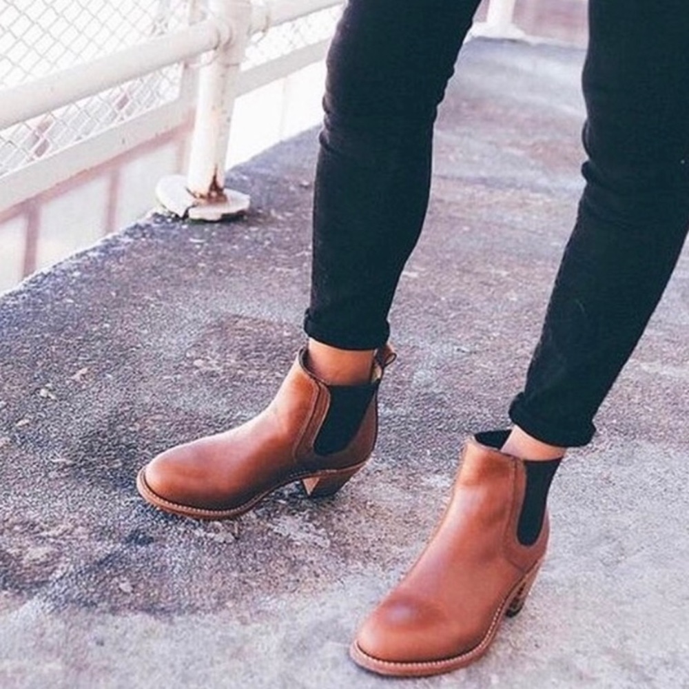 Red Wing Shows ‘Harriet’ Boots Cognac Brown Bootie
